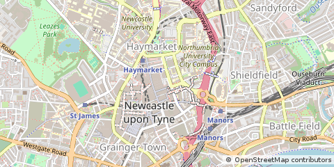 Map of Newcastle Upon Tyne