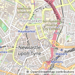 Map of Newcastle Upon Tyne
