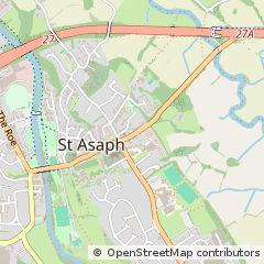 Map of ST Asaph, Denbighshire