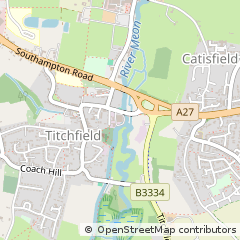 Map of Titchfield, Hampshire