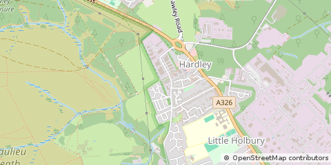 Map of Southampton, Hampshire