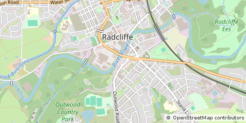 Map of Radcliffe, Manchester