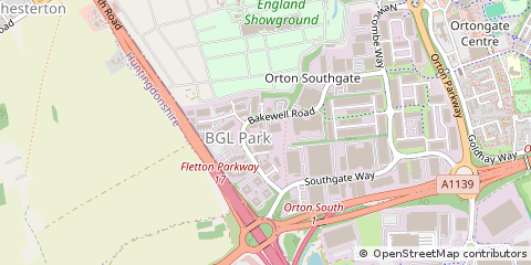 Map of Peterborough, Cambs