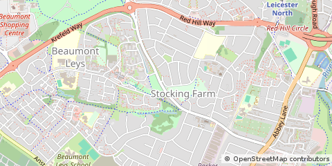 Map of Leicester