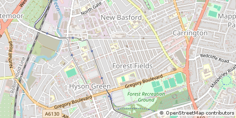 Map of Nottingham