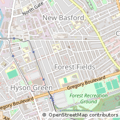 Map of Nottingham