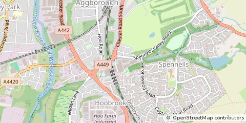 Map of Worcestershire