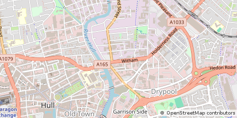 Map of Hull, East Yorkshire