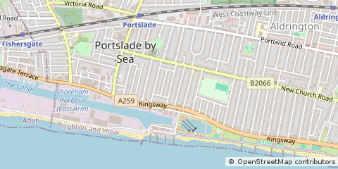 Map of Hove, East Sussex