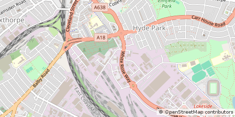 Map of Doncaster