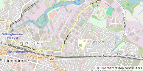 Map of Sittingbourne