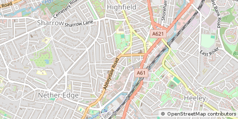 Map of Sheffield