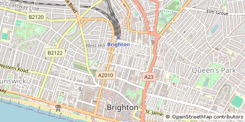 Map of Brighton, East Sussex