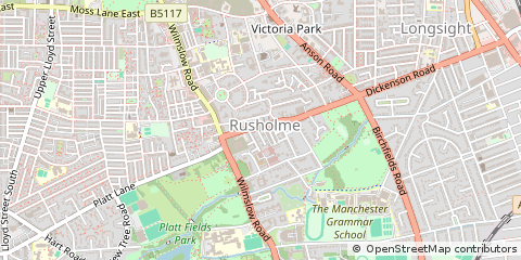 Map of Manchester, Greater Manchester