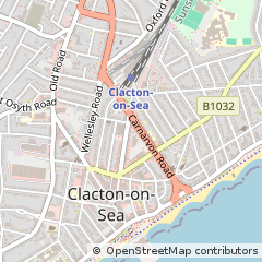Map of Clacton on SEA, Essex