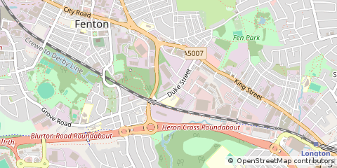 Map of Stoke-on-Trent, Staffordshire