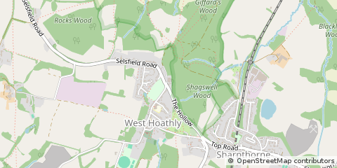 Map of East Grinstead, West Sussex
