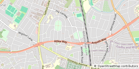 Map of Leicester