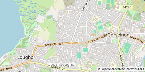 Map of Swansea
