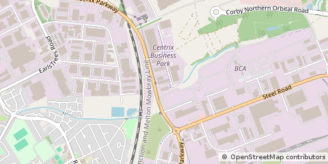 Map of Corby, Northamptonshire