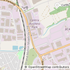 Map of Corby, Northamptonshire