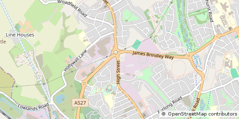 Map of Stoke on Trent, Staffordshire
