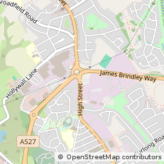 Map of Stoke on Trent, Staffordshire