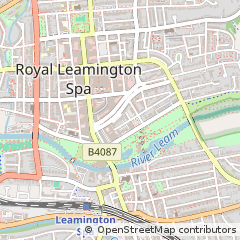 Map of Leamington SPA, Warwickshire