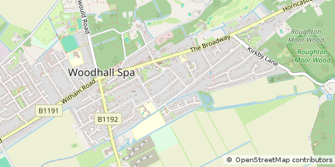 Map of Woodhall SPA, Lincolnshire