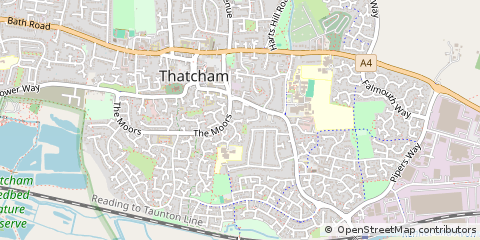 Map of Thatcham, Berkshire