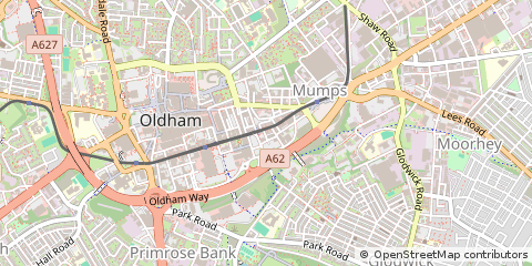 Map of Oldham