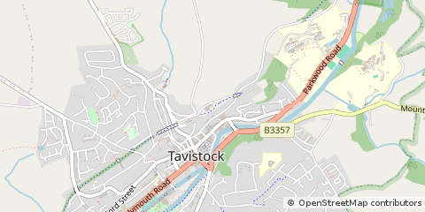Map of Tavistock, Devon
