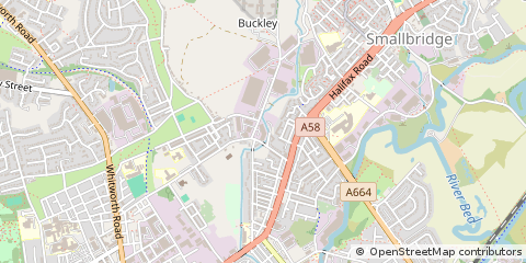 Map of Rochdale, Lancs