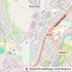 Map of Rochdale, Lancs