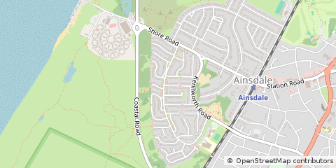 Map of Southport, Merseyside
