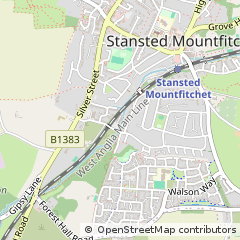 Map of Stansted, Essex