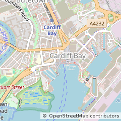 Map of Cardiff BAY, London