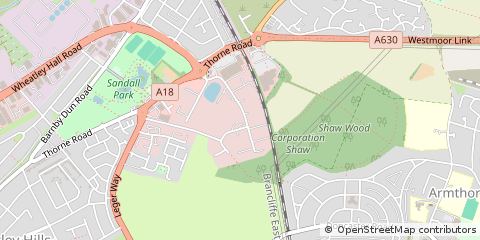 Map of Doncaster