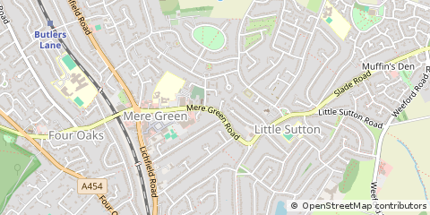 Map of Sutton Coldfield