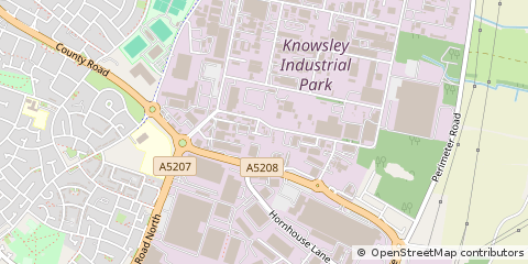 Map of Knowsley, Merseyside