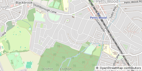 Map of Orpington, Kent