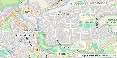 Map of Glasgow, East Dunbartonshire