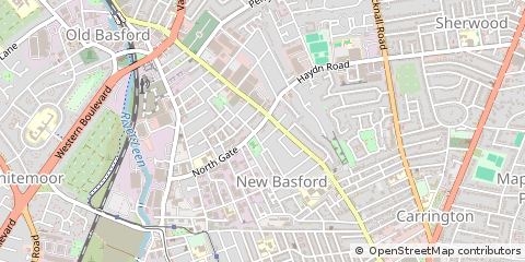 Map of Nottingham
