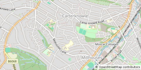 Map of Sheffield