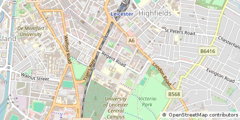 Map of Leicester