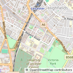 Map of Leicester