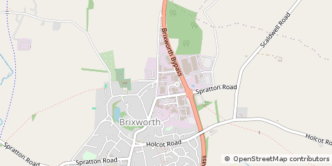 Map of Northampton, Northamptonshire