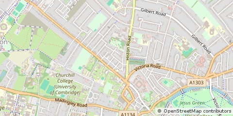 Map of Cambridge, Cambridgeshire