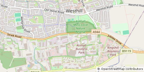 Map of Westhill, Aberdeenshire