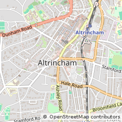 Map of Altrincham, Cheshire